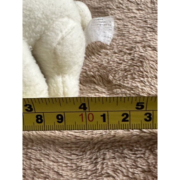 Vintage White Wool Easter Bunny Rabbit 4” To 5” Plush Stuffed Animal No Brand - Picture 13 of 15